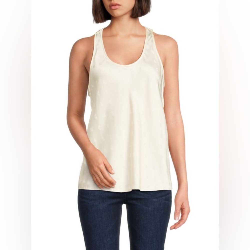 Balenciaga Logo Textured Racerback Top